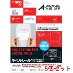 A-one A-one 43018×5 [5 штук ] этикетка наклейка принтер двоякое применение .... модель 