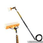 高所掃除ブラシ 外壁掃除 3.6m~9m 給水伸縮ブラシ 35Cmブラシヘッド 窓ガラス/壁掃除 高所ワイパー 業務用 超ロングポール 取り外しが簡単