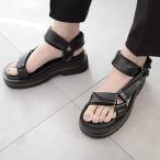 サンダル 厚底 スポサン レディース 在庫限り おしゃれ スポーツサンダル 歩きやすい 履きやすい 柔らかい 厚底サンダル サイズ調節 レザー amiami エディ