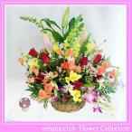 花 ギフト 誕生日 3月の誕生花 ハッピーアレンジ10,000円 送料無料 翌日配達   写真付きメッセージ選択可    フリージア   あす楽対応