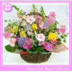 花 ギフト バースデー 4月の誕生花 カラフルアレンジ5,000円 送料無料  花言葉付き かすみ草