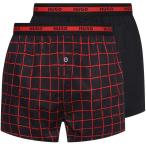 ヒューゴ ボス Hugo メンズ ボクサーパンツ インナー・下着 2 Pack Woven Boxers BLACK