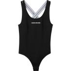 カルバンクライン Calvin Klein Jeans レディース ボディースーツ インナー・下着 Milano Strap Bodysuit CK BLACK BEH