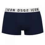 ディースクエアード DSQUARED2 メンズ ボクサーパンツ インナー・下着 Icon Trunk Navy/White