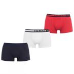 トミー ヒルフィガー Tommy Bodywear メンズ ボクサーパンツ インナー・下着 3 Pack Side Boxers Navy/Red/White