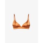 ラブストーリーズ LOVE STORIES レディース ブラレット インナー・下着 Gwen ruched satin stretch-silk bralette BRONZE