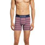 トミージョン TOMMY JOHN メンズ ボクサーパンツ インナー・下着 Second Skin 4-Inch Boxer Briefs Cashmere Blue Globe Stripe