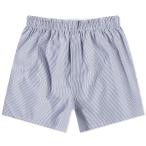 サンスペル Sunspel メンズ ボクサーパンツ インナー・下着 Classic Boxer Short White/Navy/Pinstripe