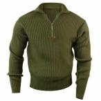 ショッピングミリタリー ミリタリー コマンドセーター ジップアップ仕様　軍用インナー Rothco Quarter Zip Acrylic Commando Sweater