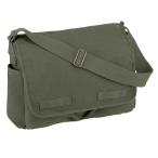 ショッピングメッセンジャー ロスコ ミリタリー 24 ジャック・バウアーモデル 16リットル OD メッセンジャーバッグ  rothco Vintage Unwashed Canvas Messenger Bag