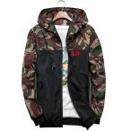 送料無料　142★ダイワ★DAIWA　 防風 ジャケット フード付き フルジップパーカー 迷彩柄 釣り 釣服 フィッシング ウエア　オリーブ