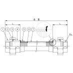 to-fre гибкий камера F-TAP-1100 25A×1000L( металлические принадлежности : нержавеющая сталь сталь (SCS13) прокладка есть Union )