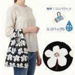 palエコバッグエナ花柄ブラックマ...