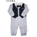  baby формальный комбинезон детский комбинезон длинный рукав черный 80cm воротник имеется бабочка галстук лучший формальный свадьба 1 лет день рождения память день sialaCIARA