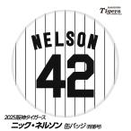  Hanshin Tigers #42nik* Nelson жестяная банка значок (. номер дизайн )( почтовая доставка соответствует возможно ) ( Professional Baseball лампочка . Hanshin вентилятор bachi.. игрок жестяная банка bachi)