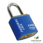 日本正規品 フェデラル 南京錠ボディーカバー付 20mm ブルー (F20E-B-P)(4545301102405) FEDERAL