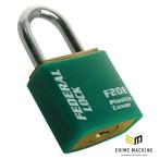 ショッピングセキュリティ製品 日本正規品 フェデラル 南京錠 20mm(同一KEY)グリーン (F20E-GN-KA205-P)(4545301101811) FEDERAL