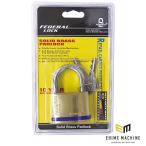 日本正規品 フェデラル 南京錠 PEリング付 50mm (F50-P)(4545301101750) FEDERAL