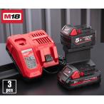 日本正規品 ミルウォーキー M18 HO3.0Ah & 5.0Ah スタートキット (M18 HNRG-532 JP)(4573592060302) milwaukee