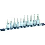 TONE トルクスソケットセット(いじり防止タイプホルダー付) 10pcs (HTX310H)(4953488148275) トネ