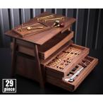 【ワケあり特価品】 (状態A) NEPROS iPゴールド 29点セット 6.3sq. Walnut ツールセット nepros neXT NTX929WGL 木製チェスト iP GOLD ネプロス