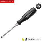日本正規品 PBスイスツールズ 貫通マイナスドライバー 6.5mm 100mm 根元六角10mm (38100.4-100DS)(7610733296507) 新世代 スイスグリップEVO