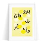 ショッピングポスター アート 北欧 ポスター おしゃれ A4　A3　B3　A2　B2　A1　30×40　40×50　50×70 アブストラクトフルーツ ビタミンレモン