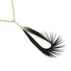 moca.arpeggio（モカ アルペジオ） / RN-6 Radial フェザーネックレス - ブラック レディース ギフト プレゼント 贈り物 アクセサリー ジュエリ…