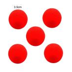 マジック ソフト スポンジ ボール クローズ アップ マジック ステージ トリック小道具 50個入り (レッド, 3.5cm)