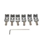 Musiclily Pro 10.8mm pitch Vintage стиль стальной седло тремоло Bridge Strato гитара для, хром (6 шт. комплект )
