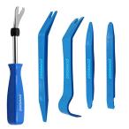 パワーシード Powseed 内張り剥がし 樹脂製 パネルはがし4点＋ クリップクランプツール 5点セット ハンディリムーバー 内張り 剥がし はがし