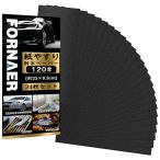 Fornaer наждачная бумага наждачная бумага водостойкий бумага комплект #120 24 листов входит хобби, деревообработка работа, кухня . туалет. уборка,DIY. полировка для накладка 