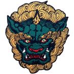 f собака лев собака вышивка. значок. утюг установка кроме того, .. прикреплять нашивка, зеленый 