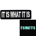 It Is What It Is тот . на данный момент реальный . темнота . светится утюг /.. установка .... нашивка 