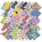  хлопок ткань цветочный принт DIY ручная работа лоскут cut Cross лоскутное шитье ткань (200 листов 10cm x 10cm)