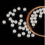 【LEISURE CLUB】パール パーツ パールビーズ 缶パールネックレス パールネックレス 樹脂パール 女性 真珠 6mm 約500個 ネックレス