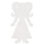 マルタハニング (malte haaning) ハマビーズ ボード ヘアーデザインガール 白 MH304