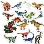 XUNHUI динозавр нашивка tilanosaurus.. дракон . дракон дракон . окаменелость утюг склейка вышивка утюг выше like нашивка 16 листов 