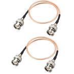 Coolotic 2 set 0.5 rice BNC male - BNC male coaxial cable RG316 RF coaxial cable 50 ohm cable high endurance coaxial cable 