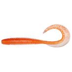  Megabass KEMURI CURLY(kemli машина Lee ) 2.5inch прозрачный orange / Rainbow хлопья 