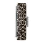  сверху печать .12×60 (C-37) цветок . чёрный CA-C1237