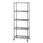 ruminas черный никель серии paul (pole) диаметр 19mm открытый стеллаж 5 уровень ширина 59.5× глубина 34.5× высота 155cm BN1560-5