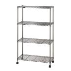 ruminas черный никель серии paul (pole) диаметр 19mm открытый стеллаж 4 уровень ширина 74.5× глубина 34.5× высота 124.5cm BN1275-4