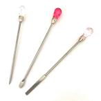 実用的な道具3本セット スティック棒 スプーン ツール ヘラ スパチュラ ドット