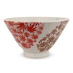 ジェイキッチンズ(J-kitchens) 勲山窯 茶碗 11cm 波佐見焼 日本製 二色 紅葉 レッド
