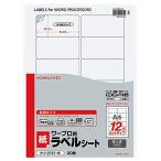 コクヨ ワープロ用 紙ラベル 共用タイプ A4 20枚 タイ-2161N-W