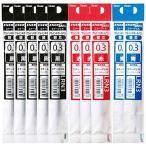  Pentel шариковая ручка изменение сердцевина комплект XLRN3 0.3mm чёрный 5шт.@ красный 3шт.@ синий 2 шт AMZ-LRN3-10