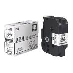  Max Be pop Mini лента кассетная лента ширина 24mm белый земля . чёрный знак LM-L524BW