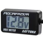 デイトナ AQUAPROVA (アクアプローバ) バイク用 電圧計 デジタル 防水 バックライト コンパクト ボルトメーター 92386