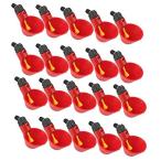  курица автоматика поилка вода миска голубь птица для механизм подачи вода .. контейнер дом ... для поилка пластиковый простота установки ( красный 20 штук входит )